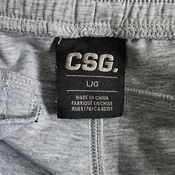 CSG Surveyor Gray Sweats Shorts Men's Large - Picture 3 of 5